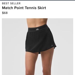 NWOT Alo Yoga Match Point Tennis Skirt